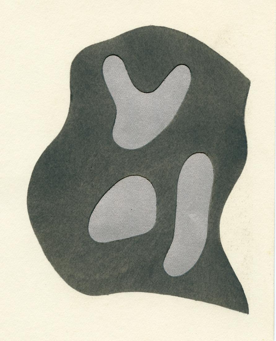Jean Hans Arp pochoir with cut-outs "Constellation" (1 of 1)
