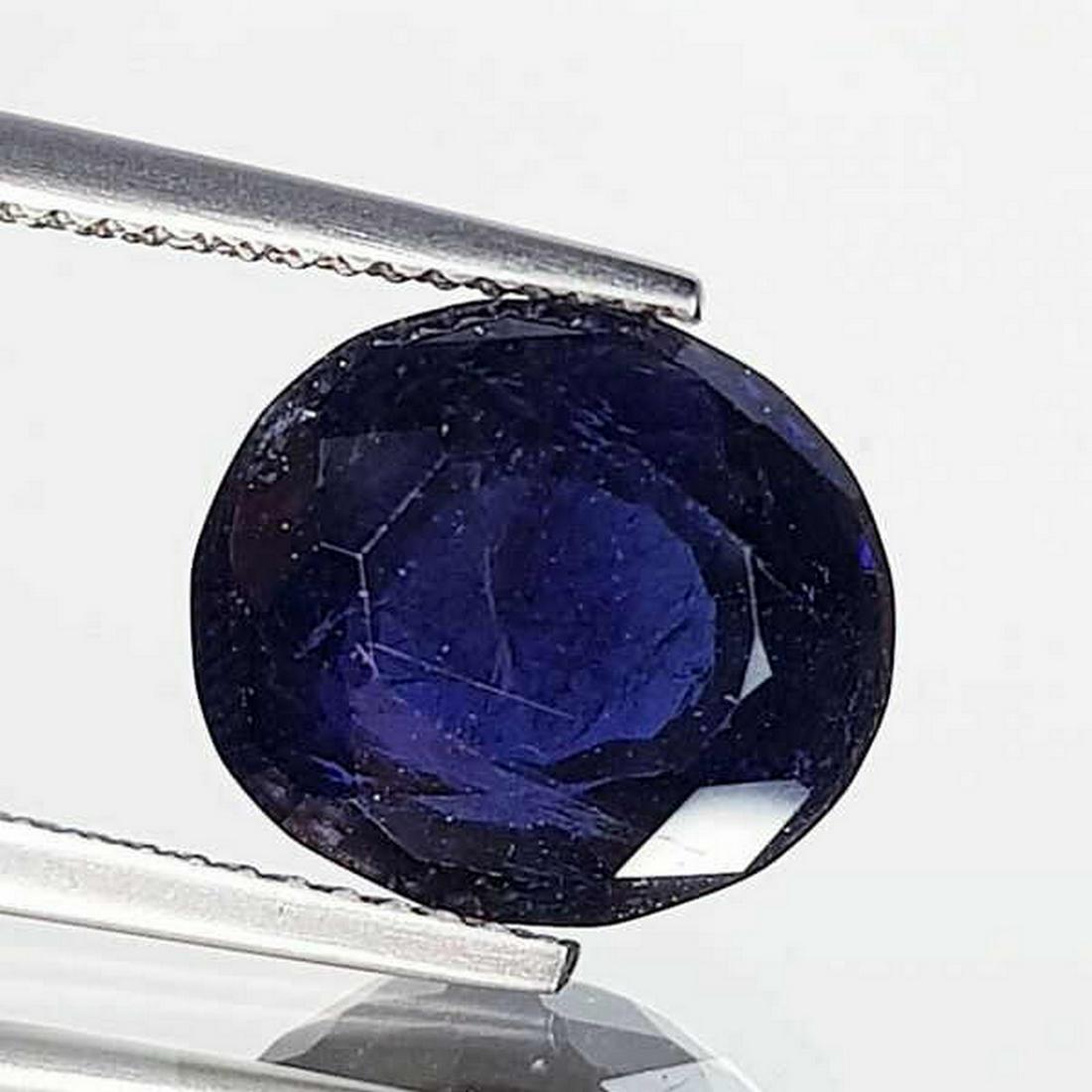 4.87 ct Natural Iolite Oval Cut: No Reserve! Title: 4.87 ct Natural Iolite Oval Cut Color/Clarity: SI Gemstones: Loosegemstone Carat Weights: 4.87 Size/Dimensions: 12.00 x 10.80 x 6.60 Additional Information: Oval- Brazil Shipping: