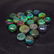 7.25 Ct Natural 21 Drilled Faceted Fire Black Opal - 2