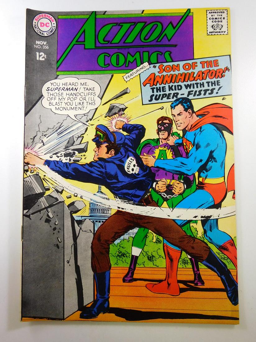 Action Comics #356: No Reserve! All comics are shipped in a box with cardboard pads. Shipping: Individual Comics: Flat-rate of $9.99 (1-8 comics) or $19.99 (9+ comics) to anywhere within the contiguous U.S. International