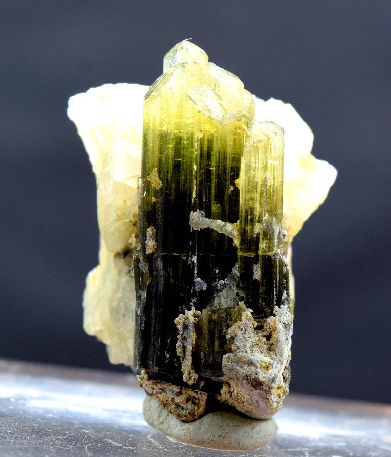 76.10 Carats Green Cap Tourmaline Crystal - Quartz -: Item details Handmade Materials Tourmaline, Specimen, Quartz more Green Cap Tourmaline Crystal - Quartz - Specimen ~ From Skrdu Astaknala Pakistan W