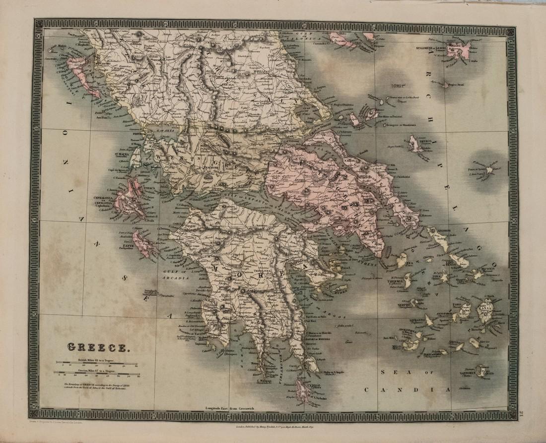 1831 Teesdale Map of Greece -- Greece (1 of 1)