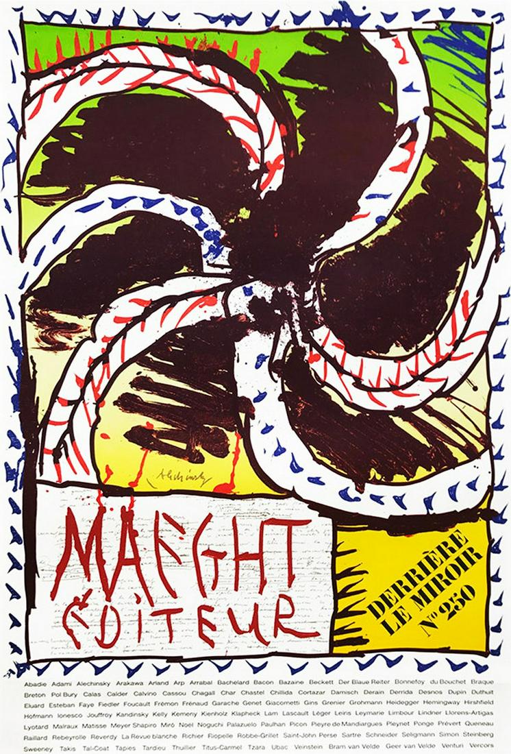 Pierre Alechinsky Affiche pour DLM 250: Artist: Pierre Alechinsky Country: Belgium Title: Affiche pour DLM 250 Medium: Lithograph Printed: 1982 Maeght, France Size: 34.50 x 23.50 inch Condition: Fine - Pristine Biography: PIierre Alechinsky