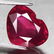 6.46 ct blood red ruby heart - 2