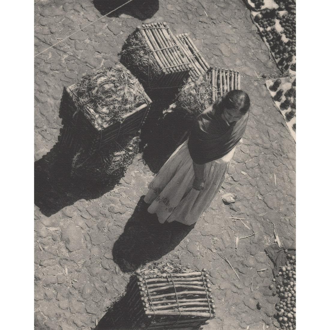 ANTON BRUEHL - Huacales - Amanalco: Artist: ANTON BRUEHL Print Title: Huacales - Amanalco Limited Edition folio 320/1000 Medium: Collotype Printing Date: 1930's Printed in the USA Image Size: 9.25 x 7.5 inches Uncoated fine art paper An