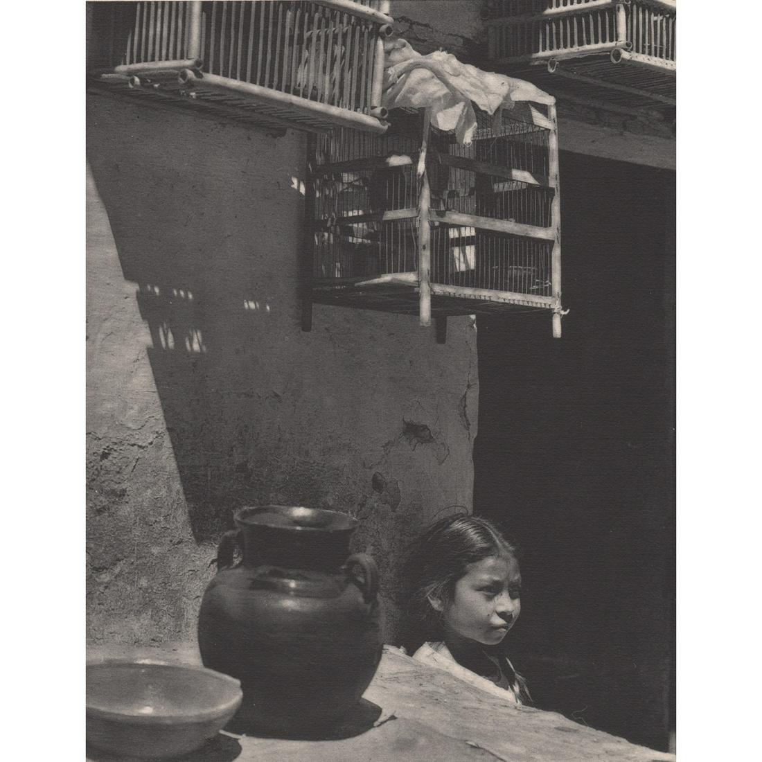 ANTON BRUEHL - Patio: Artist: ANTON BRUEHL Print Title: Patio Limited Edition folio 320/1000 Medium: Collotype Printing Date: 1930's Printed in the USA Image Size: 9.25 x 7.5 inches Uncoated fine art paper Anton Bruehl (19