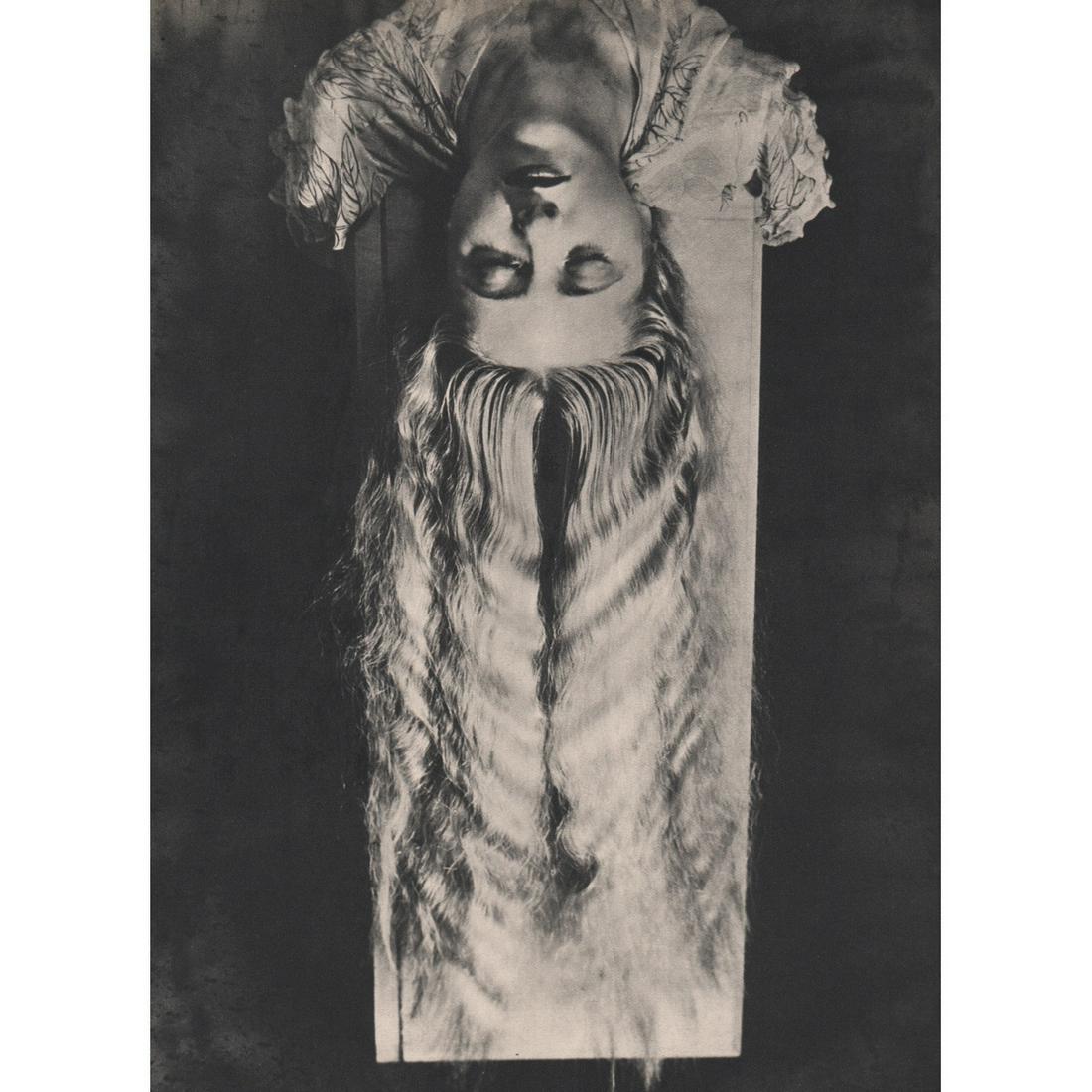 MAN RAY - Long Hair: Artist: MAN RAY Print Title: Woman with Long Hair Medium: Sheet-fed Gravure Printing Date: 1930's Printed in France Image size approx. 10.75 x 8 inches Man Ray, original name Emmanuel Radnitzky, was b
