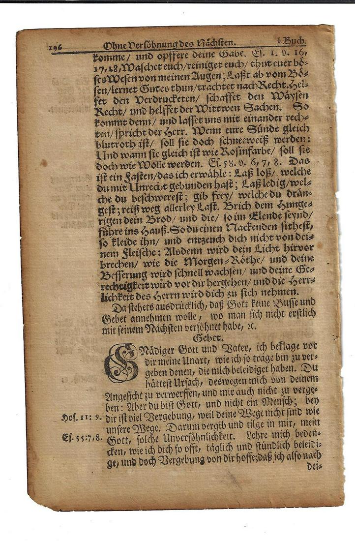 1751 Leaf Fraktur Pinting Benjamin Franklin (1 of 1)