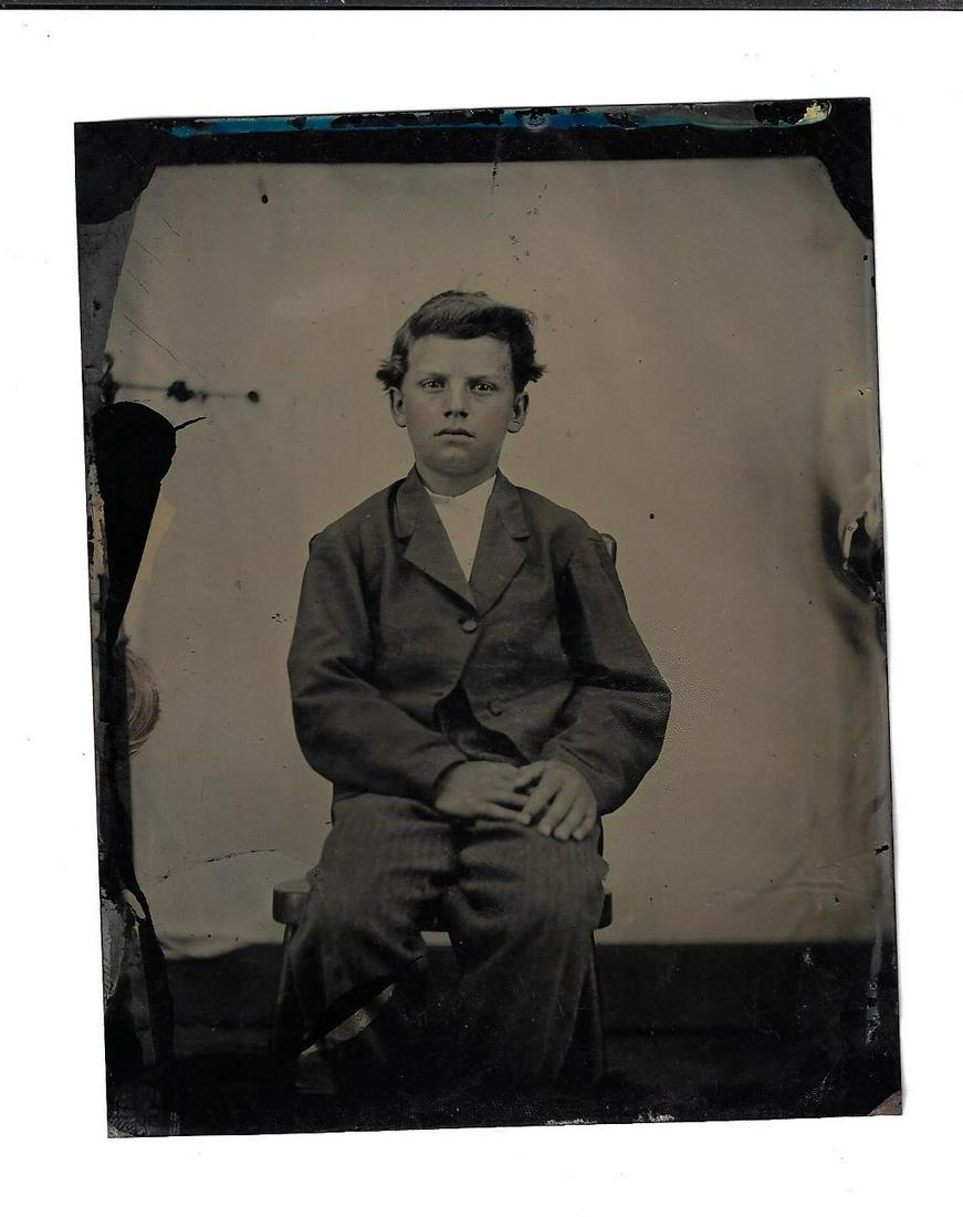 Old Midwestern Tintype of Kid (1 of 1)
