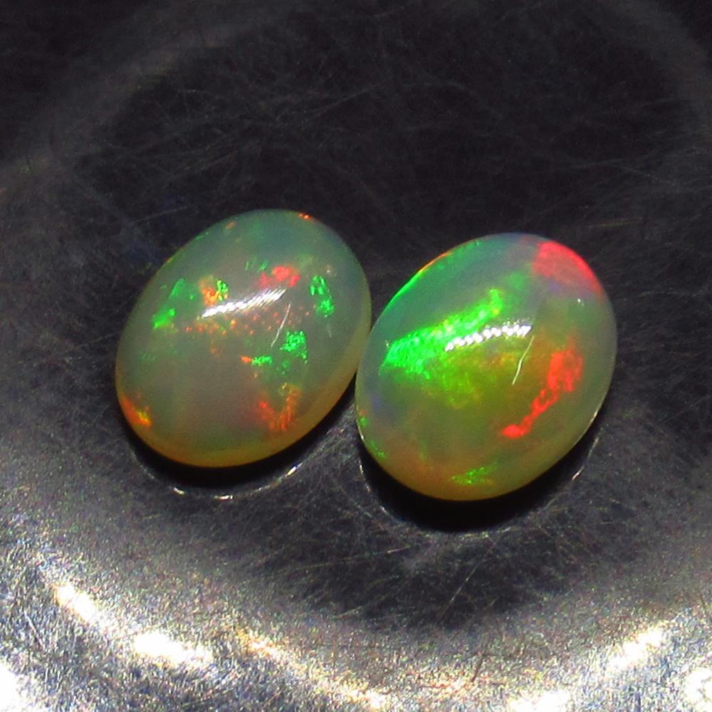 2.48 Ct Natural Ethiopian Multi-Color Fire Opal Oval (1 of 3)