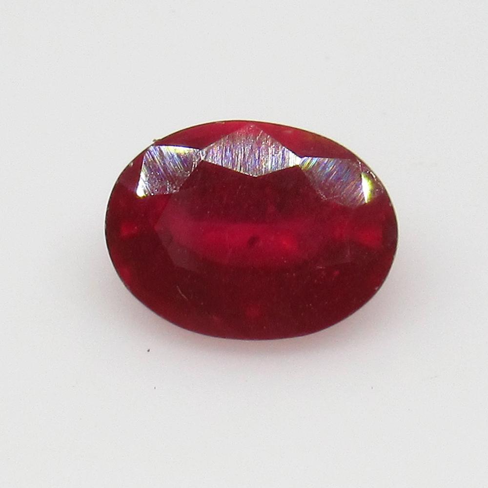 1.91 Ct Natural Mozambique Pinkish Red Ruby Oval Cut (1 of 2)
