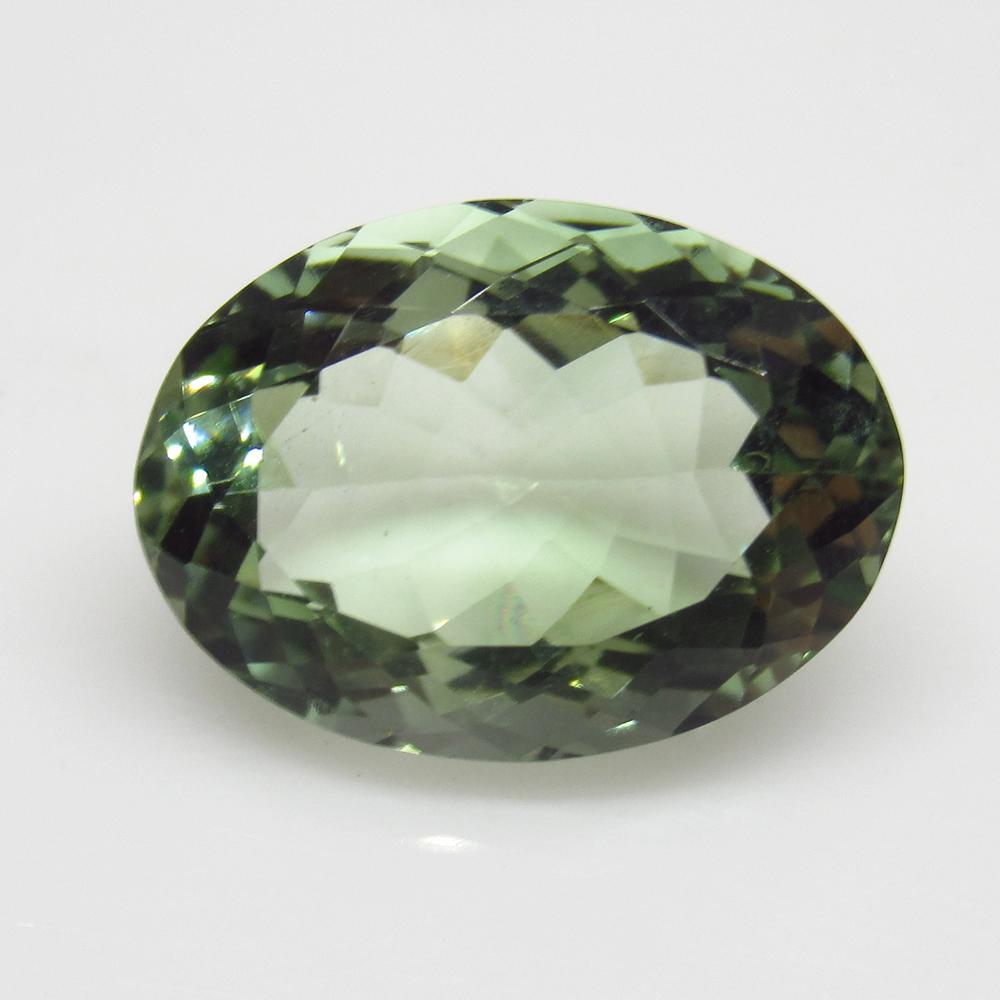 12.01 Ct Natural Green Amethyst Oval Cut (1 of 2)