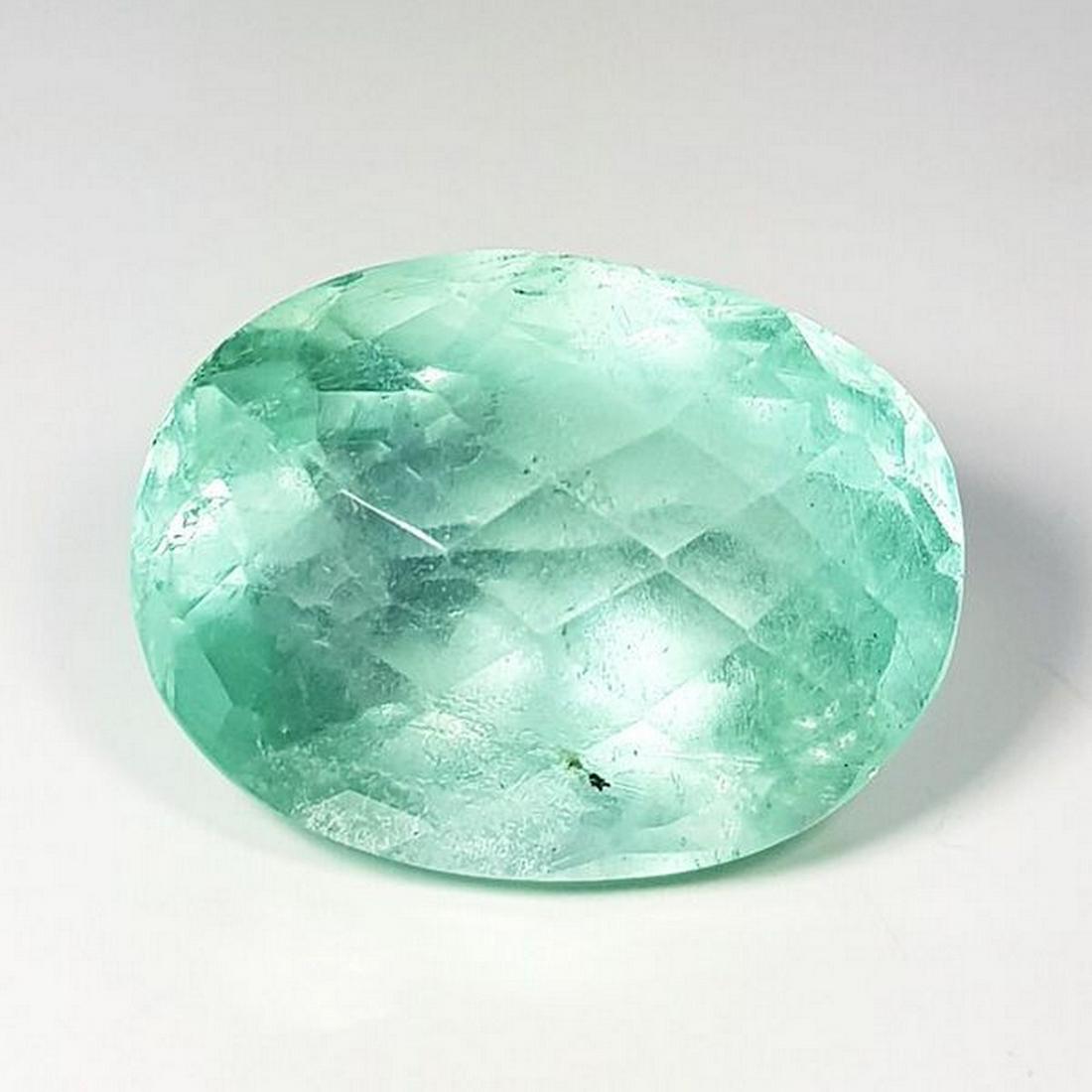 Natural Green Fluorite Oval Cut 32.85 ct (1 of 5)