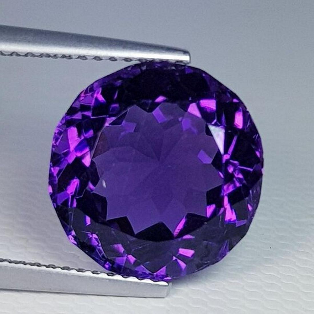 Natural Amethyst Round Cut 7.37 ct (1 of 6)