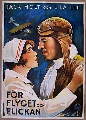 ORIGINAL 1929 SWEDISH POSTER - FLIGHT - RARE FRANK (1 of 1)