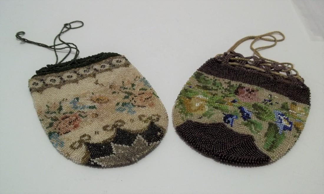 Two Beaded Drawstring Reticules (1 of 2)