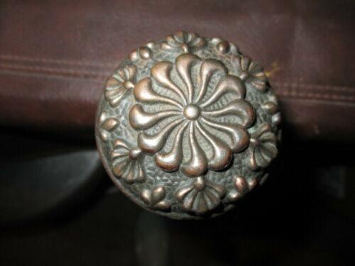 Antique Gold Engraved Door Knob Top On Ash Wood Walking (1 of 8)
