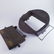 Cast Iron Waffle Iron, Stars & Hearts, woodstove top - 2