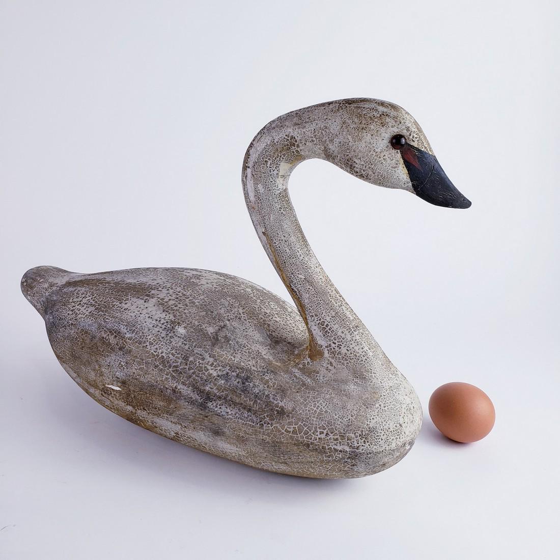 American Carved Swan Decoy, Wildfowler (1 of 4)