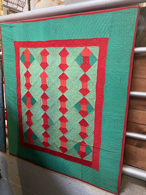 19th C bowtie crib quilt (1 of 1)
