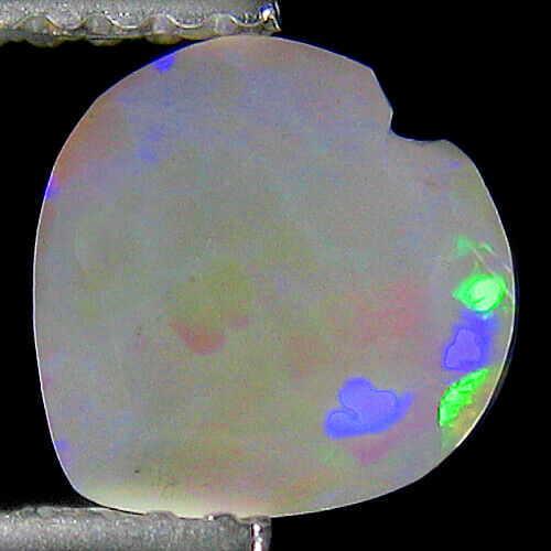 0.94 ct facet multi color opal heart (1 of 1)