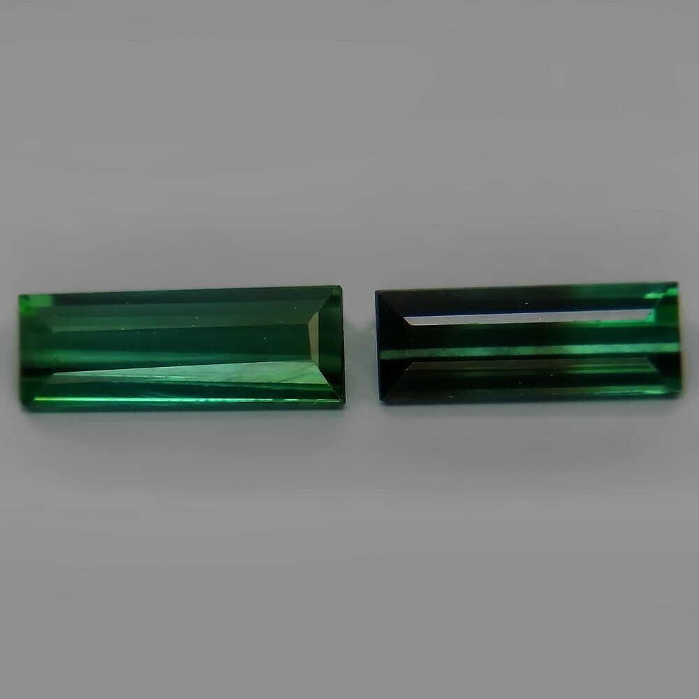 Blue-green tourmaline baguette-2 Pcs (1 of 3)