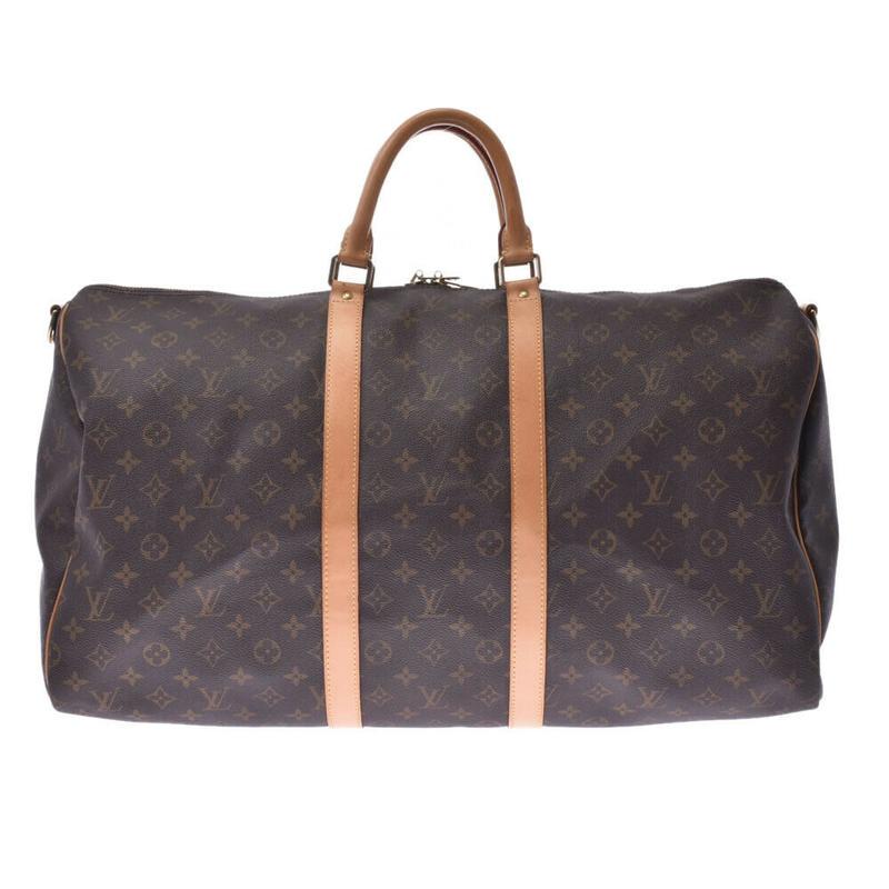Louis Vuitton Keepall 55: Brand: Louis Vuitton Model: Keepall 55 Color: Brown Material: Canvas Dimensions: H:30cm x W:55.5cm x D:24cm / Shoulder:120cm Serial number: MB2088 Inclusions: None? strap shortage Country of origin: F