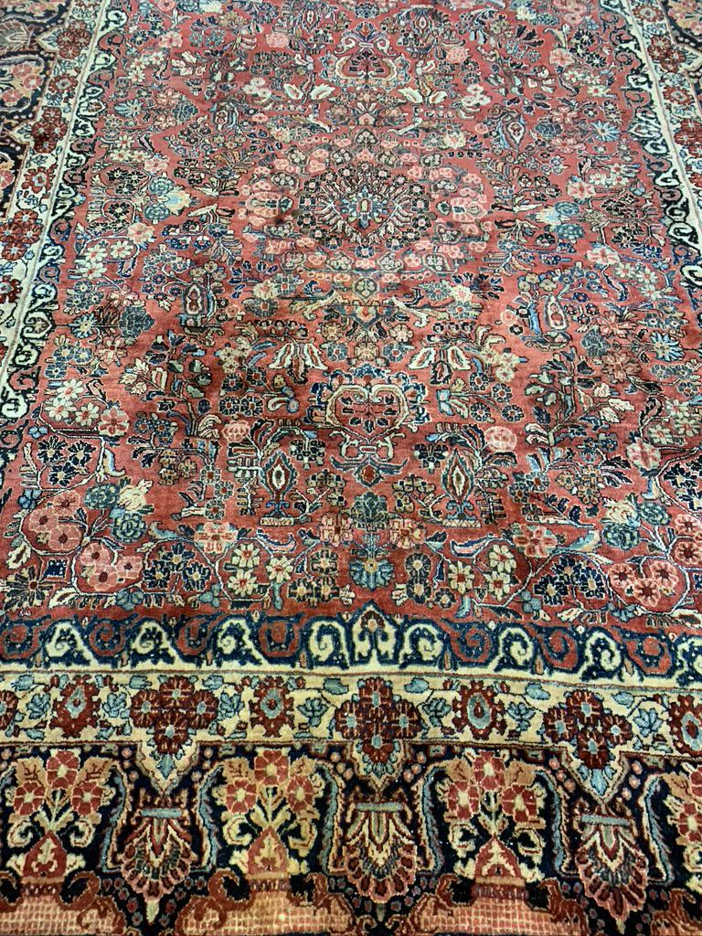 Semi Antique Hand Woven Persian Sarouk 11.7x9 (1 of 12)
