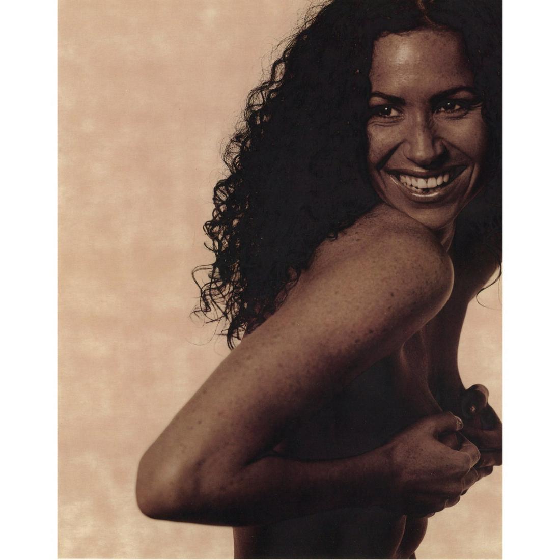 KARL LAGERFELD - Minnie Driver: Artist: KARL LAGERFELD Print Title: Minnie Driver Limited Edition Folio 346/5000 Medium: Satin Finish Umber Photo-Lithograph Printing Date: 1970's Printed in USA Image Size approx: 13.5 x 10.5 inches 