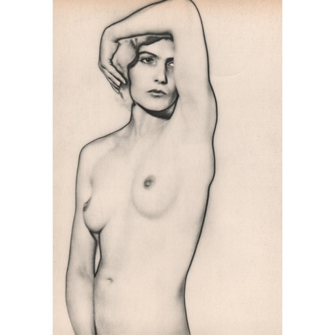 MAN RAY - Natacha, Solarization - nude: Artist: MAN RAY Print Title: Natacha, Solarization From a now rare French portfolio printed in the 1930s Medium: Sheet-fed Gravure Printing Date: 1930's Printed in France Image size approx: 11 x 8 inc