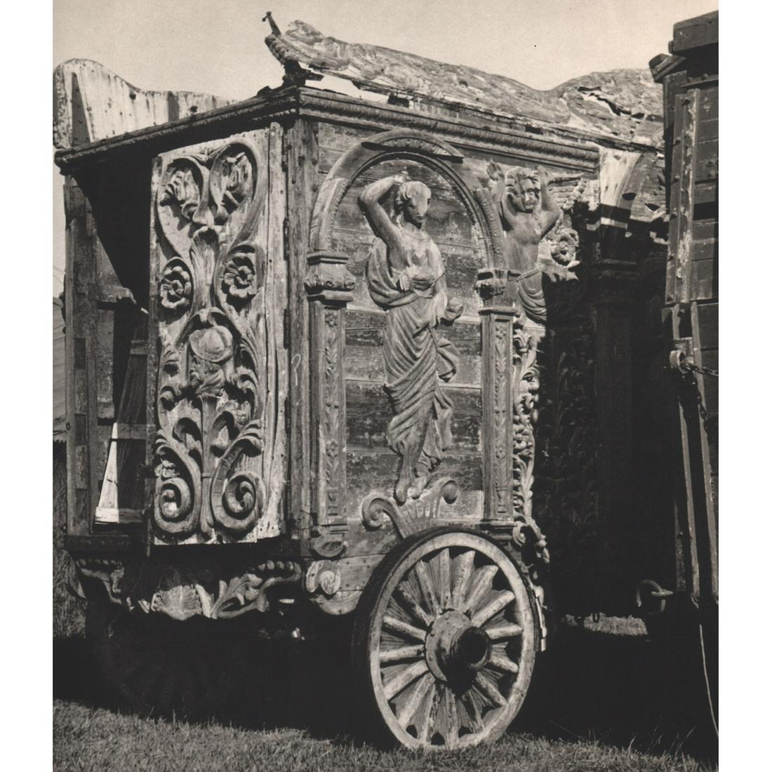 WALKER EVANS - The Ringling Bandwagon: Artist: WALKER EVANS Print Title: The Ringling Bandwagon, Sarasota FL 1941 Beautifully printed, tissue covered gravure from the 1960s Medium: Sheet-fed Gravure Printing Date: 1960's Printed in the USA