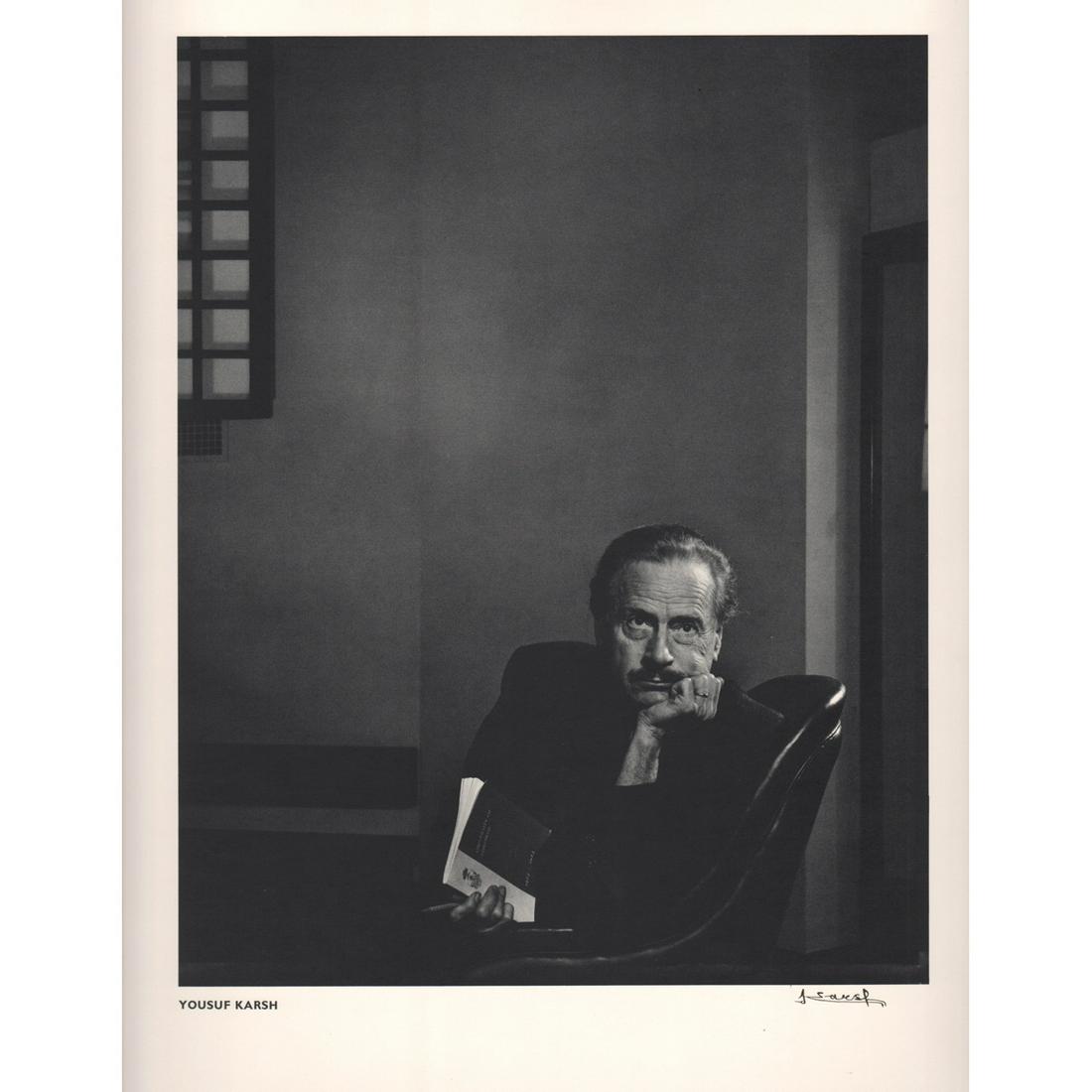 YOUSUF KARSH - Marshall McLuhan, 1974: Artist: YOUSUF KARSH Print Title: Marshall McLuhan, 1974 Personally signed by Photographer Portfolio Limited edition 39/1000 (only the first 50 were hand signed by the photographer, the rest have prin