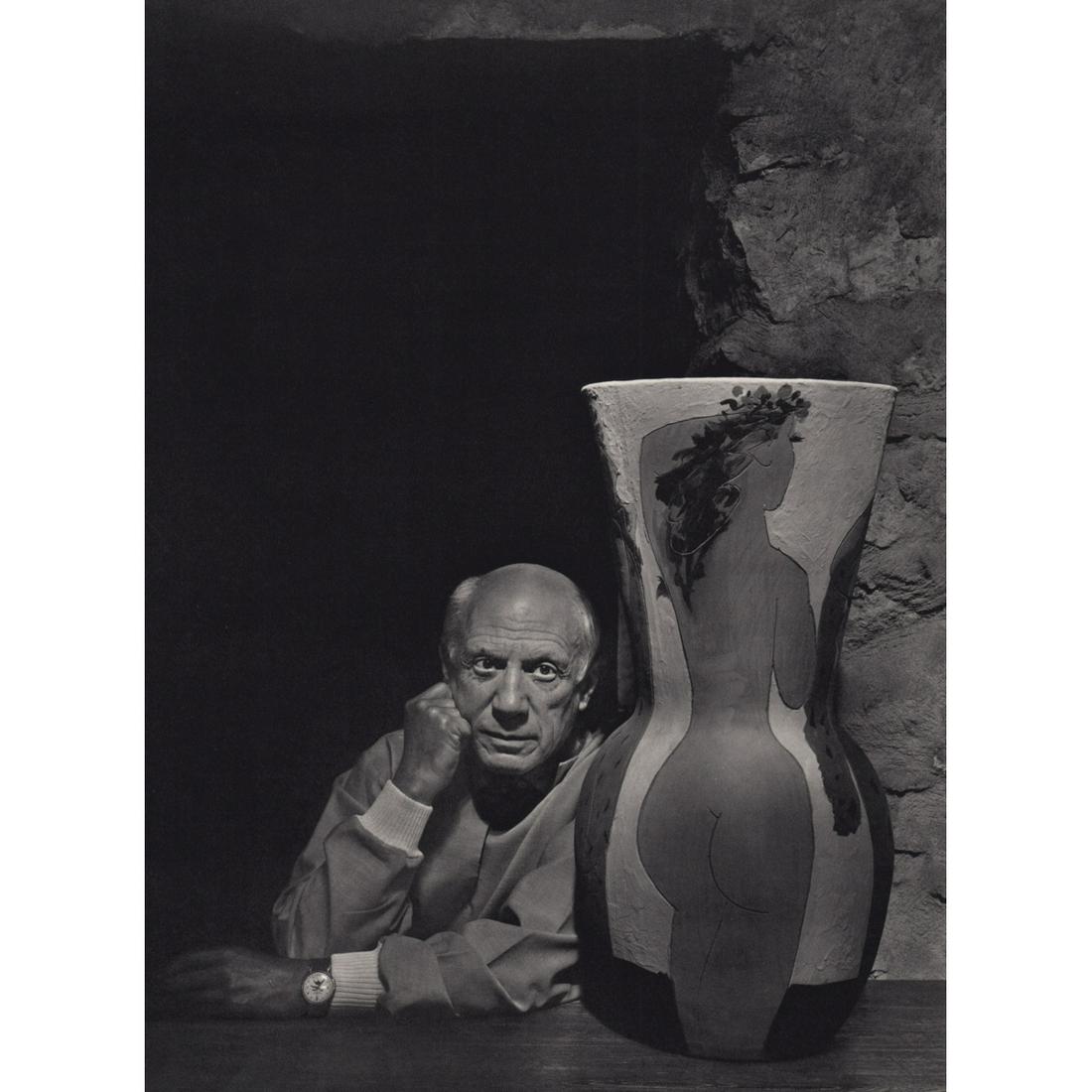 YOUSUF KARSH - Pablo Picasso: Artist: YOUSUF KARSH Print Title: Pablo Picasso Medium: Sheet-Fed Gravure Printing Date: 1970's Printed in Switzerland Image size approx. 12 X 8.75 inches Yousuf Karsh (1908-2002) was an Armenian-Cana