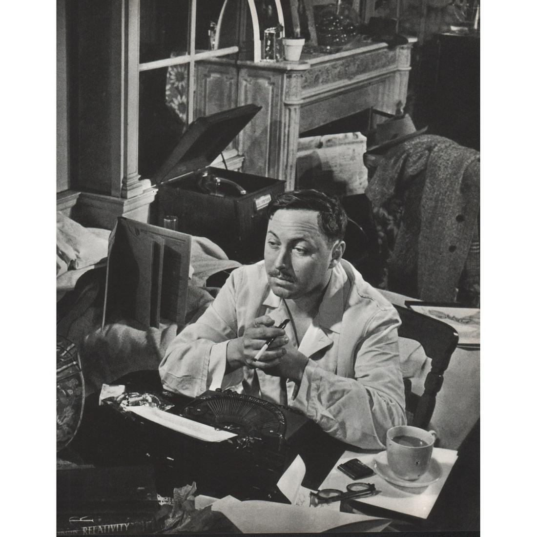 W. EUGENE SMITH - Tennessee Williams: Artist: W. EUGENE SMITH Print Title: Tennessee Williams Thomas Lanier "Tennessee" Williams III (1911-1983) was an American playwright. Along with Eugene O'Neill and Arthur Miller, he is considered amo