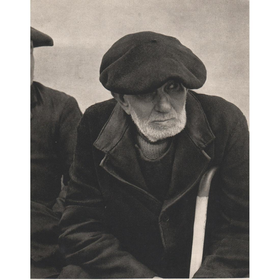 PAUL STRAND - Old Seafarer, Eastern Pyrenees 1950: Artist: PAUL STRAND Print Title: Old Seafarer, Eastern Pyrenees 1950 Medium: Sheet-Fed Gravure Printing Date: 1960's Printed in Prague Image Size: 6 X 5 inches Paul Strand (1890–1976) was an America