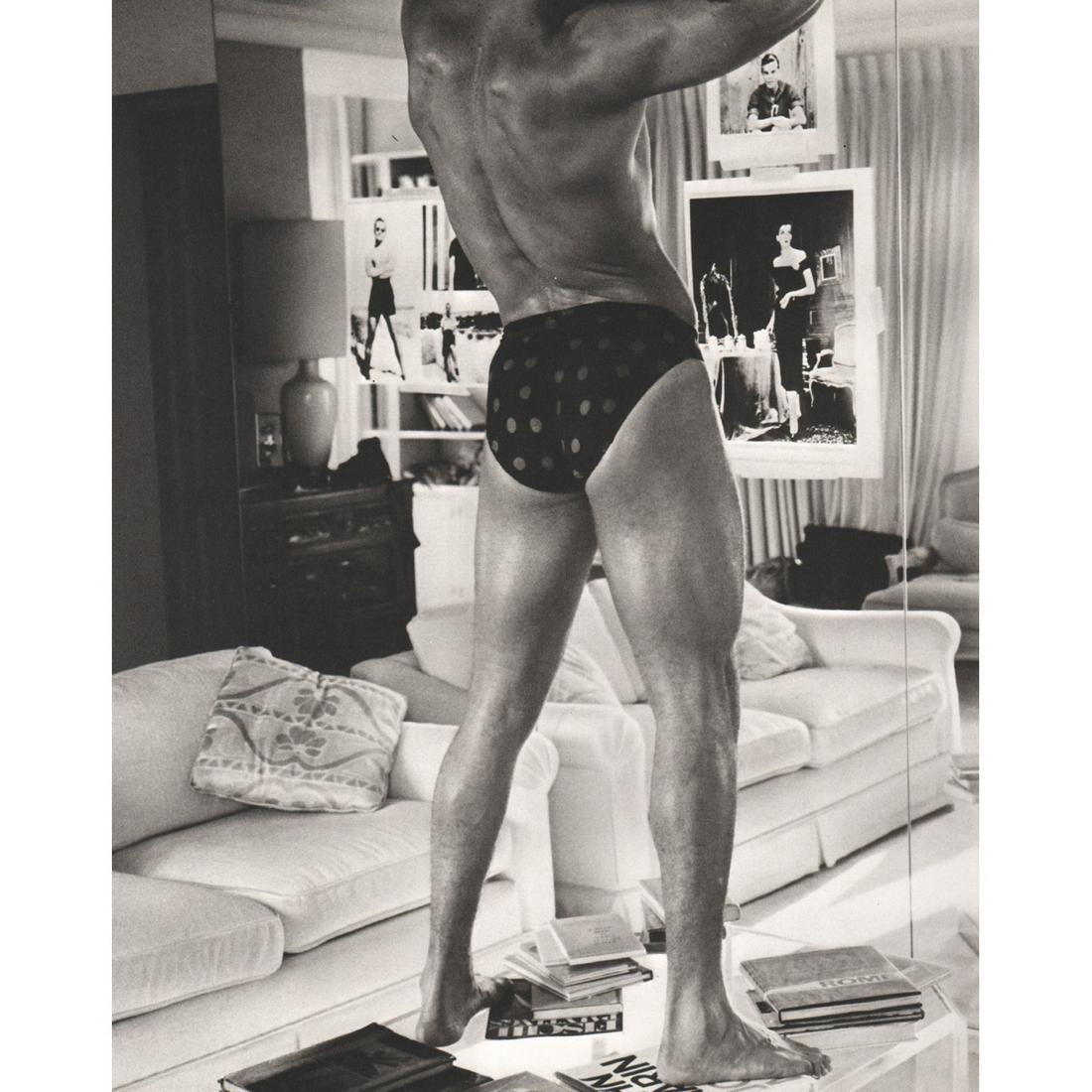 BRUCE WEBER - Shangri-La Hotel, Santa Monica CA: Artist: BRUCE WEBER Print Title: Shangri-La Hotel, Santa Monica CA Medium: Sheet-fed Gravure Printing Date: 1980's Printed in Spain Image Size approx: 11 X 8.5 inches Bruce Weber is an American fashio