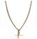 VICTORIAN 9K Rose Gold Curb Link T Bar Watch Chain