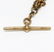 VICTORIAN 9K Rose Gold Curb Link T Bar Watch Chain - 7