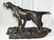 1930s JAPANESE BRONZE SCULPTURE "PAIR of HUNTING DOGS" - 4