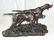1930s JAPANESE BRONZE SCULPTURE "PAIR of HUNTING DOGS" - 9