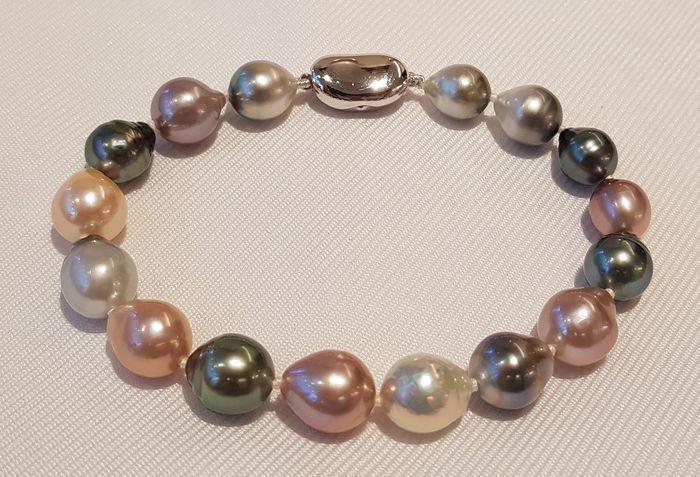 8.5x10mm Tahitian & Edison Pearls - Bracelet (1 of 9)