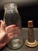 Golden Fleece Glass Motor Oil Bottle with Spout - 8