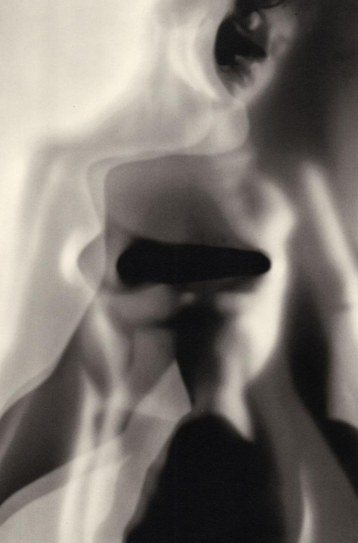 RUTH BERNHARD - Aura of Light, 1962: Artist: RUTH BERNHARD Print Title: Aura of Light, 1962 Medium: Duotone Photoengraving Printed in USA in 1986 Image Size approx: 8.5 x 5.5” Ruth Bernhard (1905 – 2006), was a legendary San Francisc