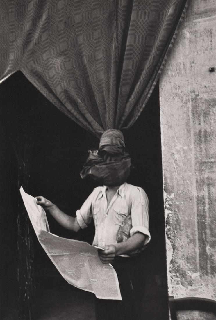 HENRI CARTIER-BRESSON - Livourne, Italy, 1932: Artist: HENRI CARTIER-BRESSON Print Title: Livourne, Italy, 1932 Printing Date: 1990’s Medium: PhotoLitho Printed in: Switzerland Image Size: approx. 8.5 x 5.5” Henri Cartier-Bresson (August 22, 1