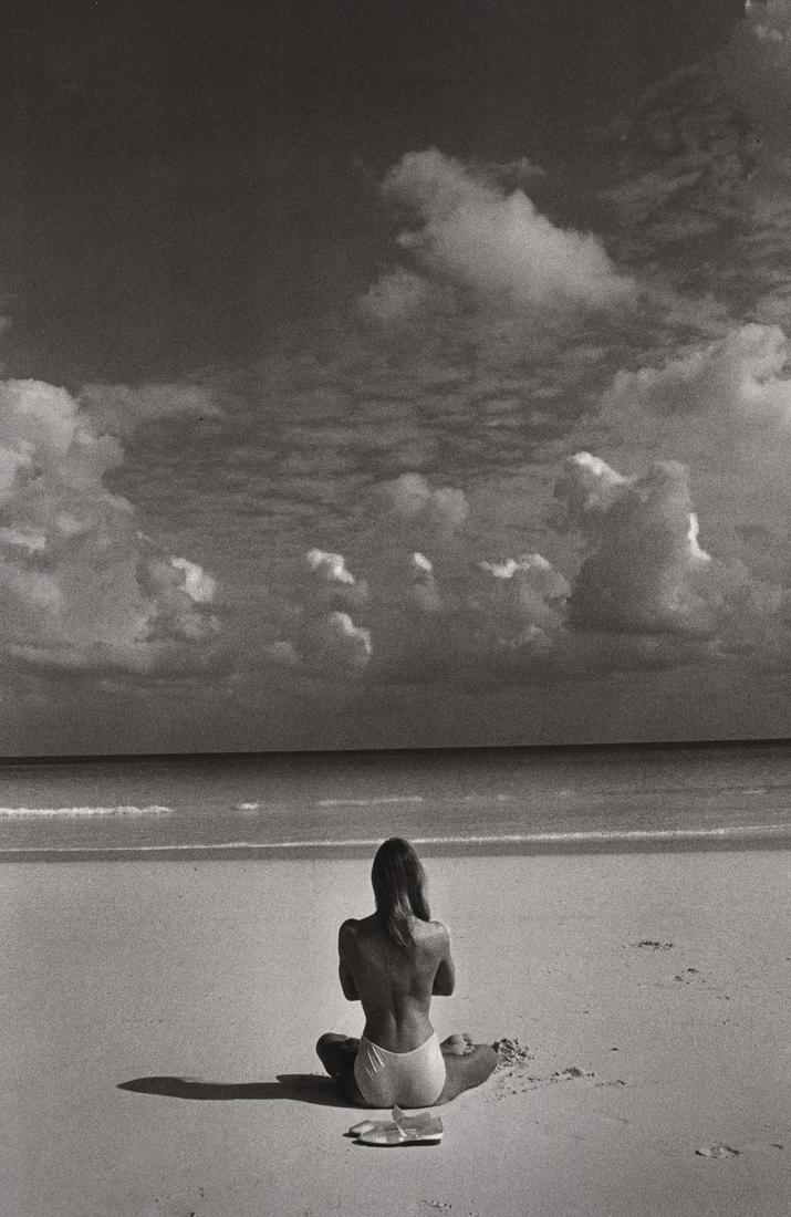 JEANLOUP SIEFF- Yoga, Bahamas, 1981: Artist: JEANLOUP SIEFF Print Title: Yoga, Bahamas, 1981 Medium: Duotone Photoengraving Printed 1990’s in Italy Image size (inches) approx. 10 x 7” Jeanloup Sieff (1933-2000) was a French photogra