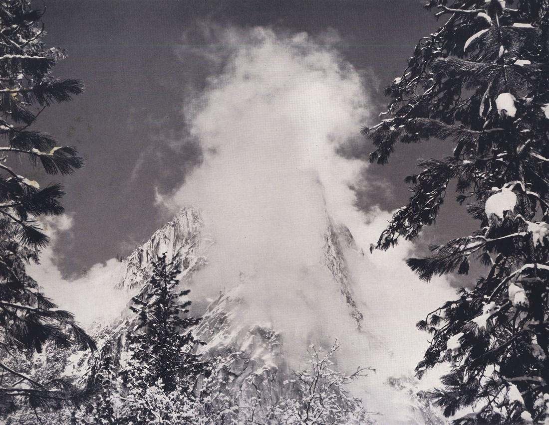 EDWARD WESTON- Yosemite: Artist: EDWARD WESTON Print Title: Yosemite Medium: Photoengraving Printed in USA in 1940’s Image Size approx: 7 x 9” Edward Weston 1886-1958) was a 20th-century American photographer, considered 