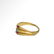 Medieval Triple Gold Ring with Rubies and Emerald, - 4