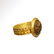 Roman Gold Ring with Bronze Medusa Cameo - 3