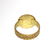 Roman Gold Ring with Bronze Medusa Cameo - 4
