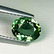 0.85 ct Natural Green Apatite Oval Cut - 2